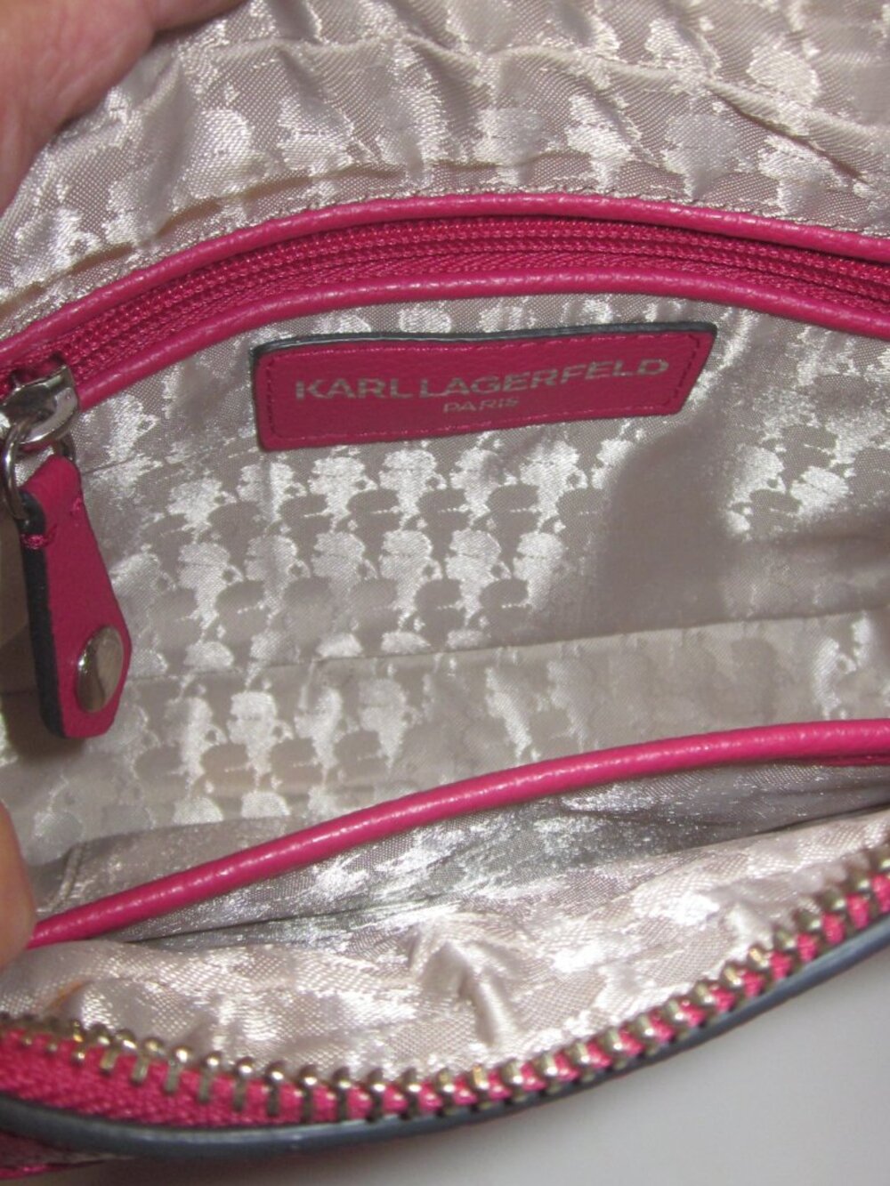 Karl Lagerfeld Crossbody Bag Raspberry - Picture 3 of 3